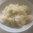枝豆エノキ生姜ご飯